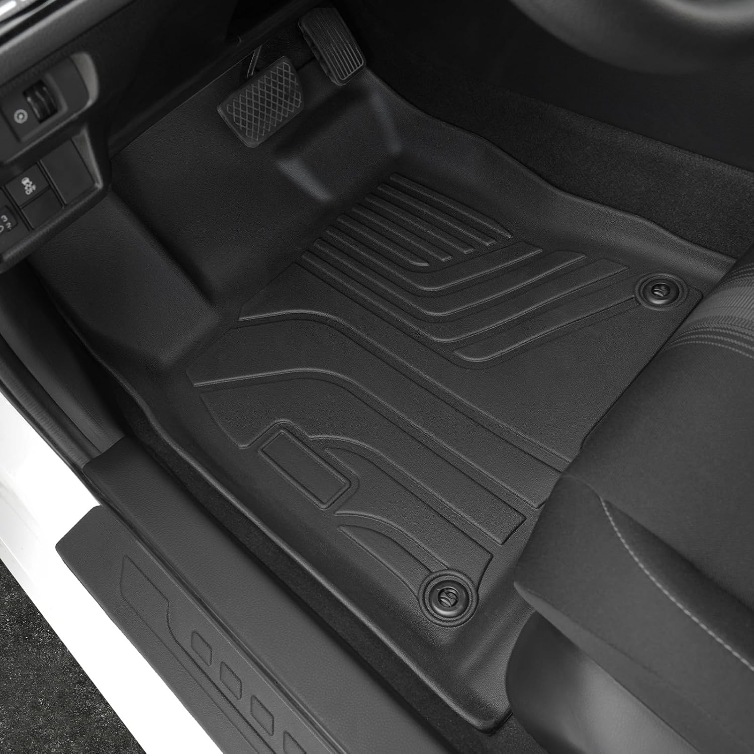 Black TPE Floor Mats and Cargo Liner Set for Select Car Models — view 2