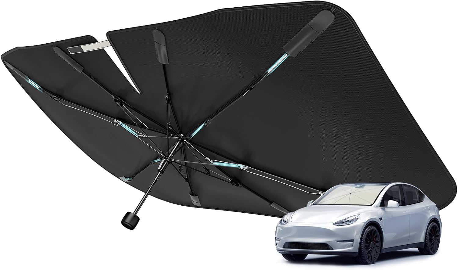 Car Windshield Sun Shade Umbrella, Vinyl Coating, One Piece