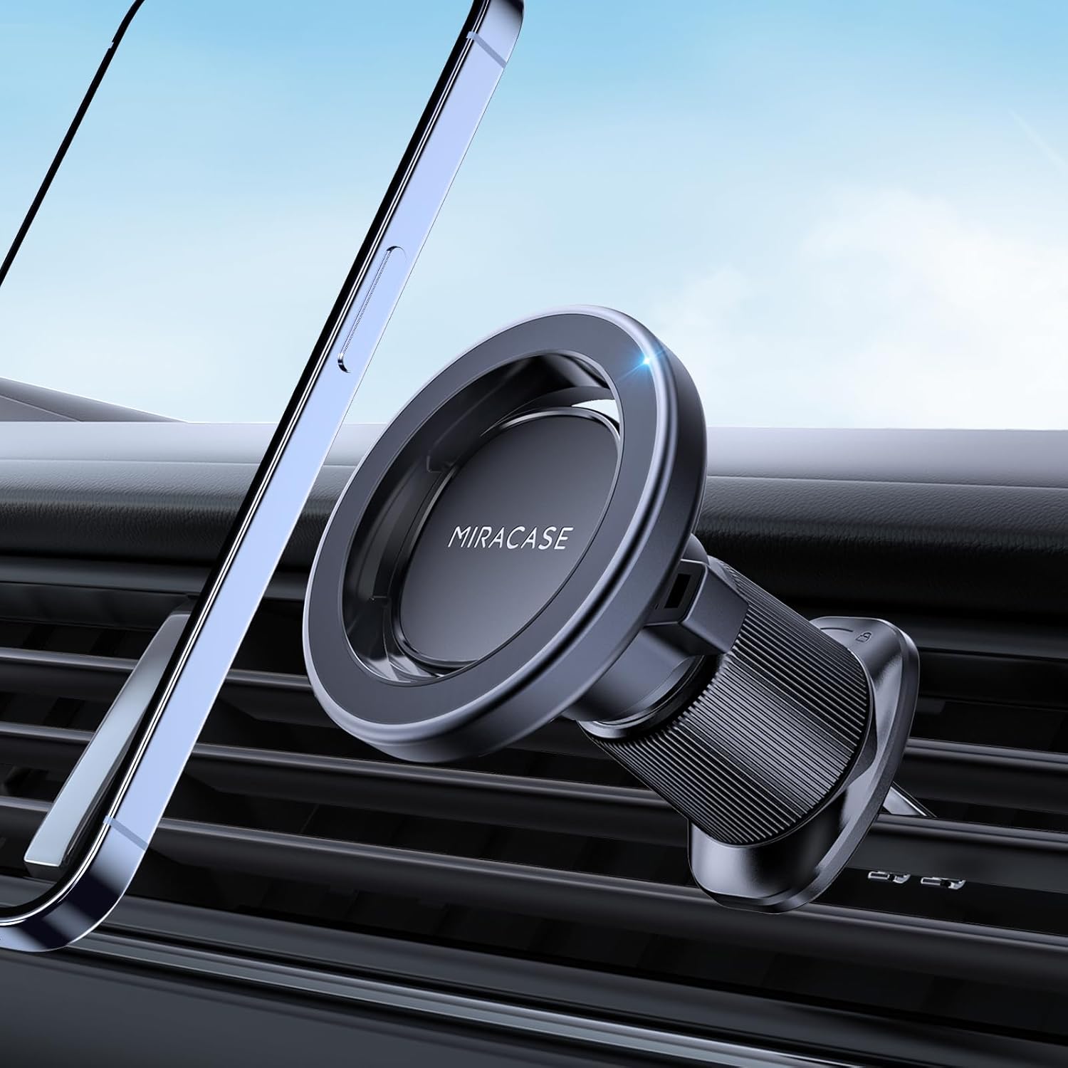 Magnetic Car Phone Holder, Air Vent Mount, 360° Rotation
